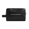 OFF-WHITE OFF-WHITE  QUOTE BOOKISH TOILETRY POUCH BAG