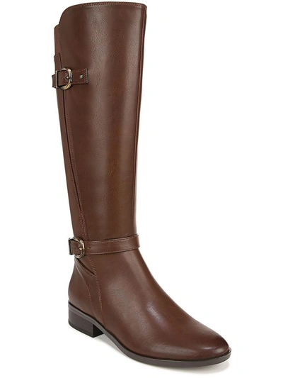 Naturalizer Sahara Womens Faux Leather Belted Knee-high Boots In Multi
