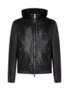 Dolce & Gabbana Black Dg Essential Hooded Jacket In Black