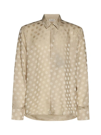 Saint Laurent Shirts In Creme