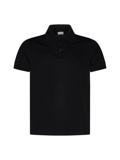 Saint Laurent T-shirts And Polos In Black