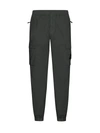 Stone Island Green Stretch Cotton Cargo Trousers In Musk