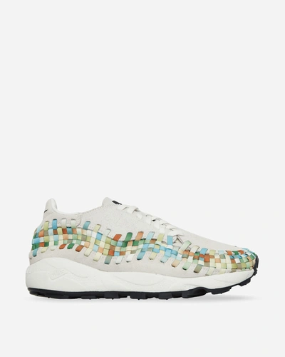 Nike Wmns Air Footscape Woven Trainers Summit White In Summit White/black-sail-multi-color