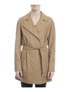DROME BROWN LEATHER TRENCH,DPD5404 D686 1119