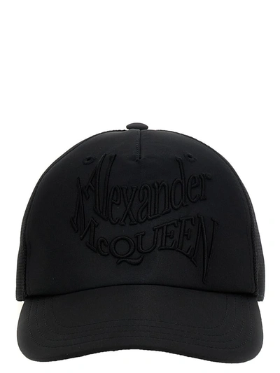 ALEXANDER MCQUEEN ALEXANDER MCQUEEN 'WARPED LOGO' BASEBALL CAP