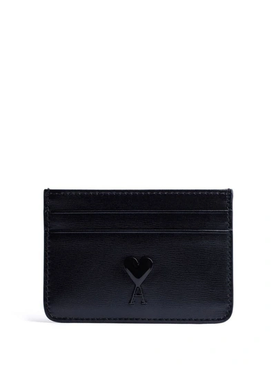 Ami Alexandre Mattiussi Ami De Coeur Cardholder In Black