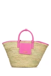 Jacquemus Neutral Le Panier Soli Tote Bag In Neonpink
