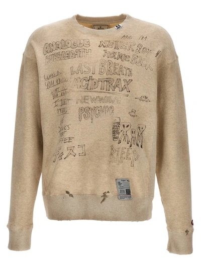 MIHARAYASUHIRO MAISON MIHARA YASUHIRO 'DESTROYED OVERSIZE' SWEATSHIRT