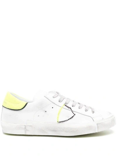 Philippe Model Prsx Low Man Trainers Shoes In White