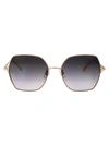 Chopard Grey Gradient Square Ladies Sunglasses Schf99g 08fc 56 In 0300 Gold