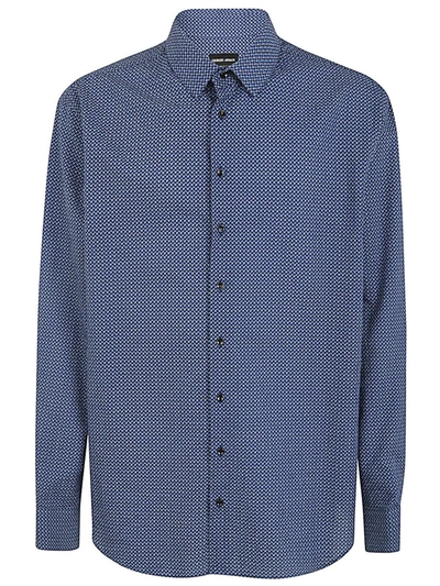 Giorgio Armani Fantasy Shirt Clothing In Blue