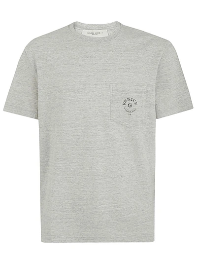 Golden Goose Journey M`s Regular Short Sleeves T-shirt With Pocket In Grey