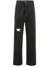 Golden Goose Denim Cotton Jeans In Black