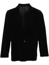 Issey Miyake Plissé Single-breasted Blazer In Black