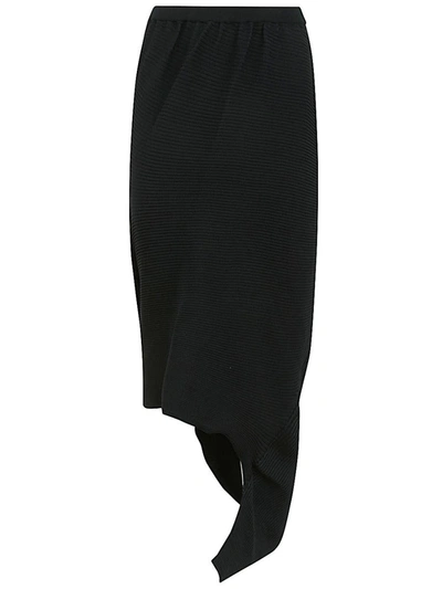 Issey Miyake Aerate Midi Skirt Clothing In 海军蓝