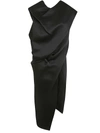 Issey Miyake Enveloping Midi Dress Clothing In Black