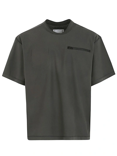 Sacai Cotton Jersey T-shirt Clothing In Grey