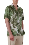 Bugatchi Men's Jackson Abstract-printed Woven Camp Shirt In Cactus