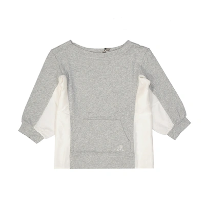 Emporio Armani Kids' Cotton Sweatshirt In Gray