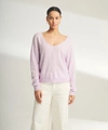 Naadam Lightweight Cashmere V-neck Sweater In Lilac