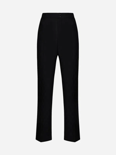 Gucci Gg Wool Trousers In Black