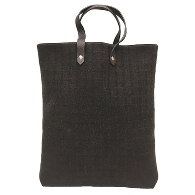 Hermes Hermès Ahmedabad Brown Wool Tote Bag ()