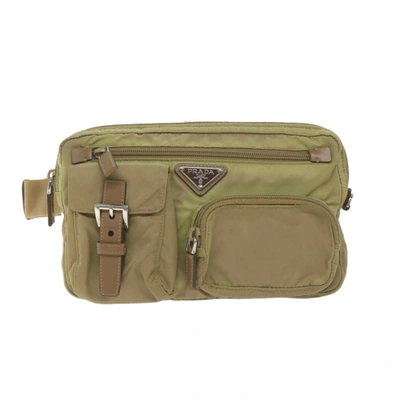 Prada Beige Synthetic Shoulder Bag ()