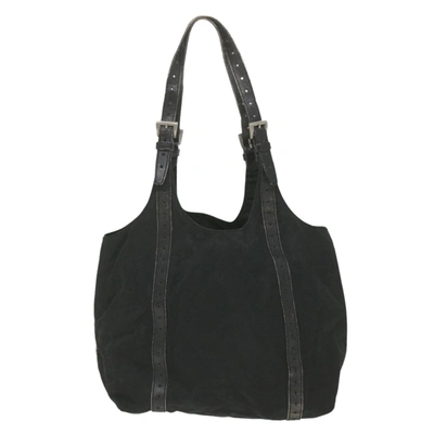 Prada Canvas Tote Bag () In Black