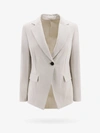 Brunello Cucinelli Cotton Blend Blazer In White