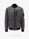 Stone Island Dark Grey Bomber Jacket In Grey