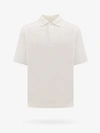 Burberry Men Logo Embroidery Polo Shirt In White