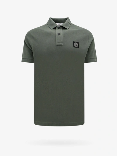 Stone Island Polo Shirt In Green