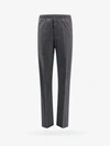 Givenchy Wool Trousers With Elastic Waistband And Drawstring In Grey