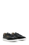 Allsaints Thelma Leather Low Top Trainers In Black