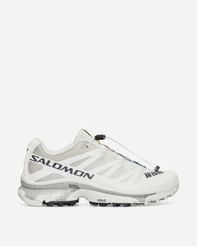 Salomon Xt-4 Og Fabric Sneakers In White,ebony,lunar Rock