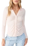 Sanctuary Dreamgirl Button Up Top In Rose Essence In Rose Essen