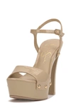 Jessica Simpson Calenta Ankle Strap Platform Sandal In Sand