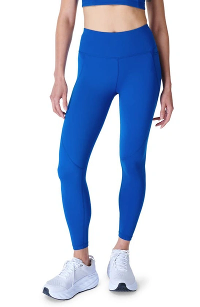 Sweaty Betty Power 7/8 Workout Stretch-jersey Leggings In Lightning Blue