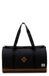 Herschel Supply Co Heritage Duffle Bag In Black/tan