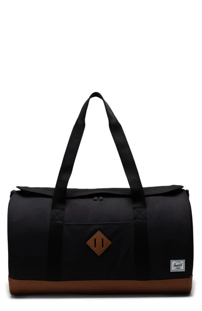 Herschel Supply Co. Heritage Duffle Bag In Black/tan