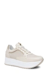 Nerogiardini Perfed Platform Sneaker In Neutral