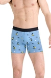 Saxx Men's Offshore Breeze Slim Fit Droptemp Cooling Boxer Briefs In Offshore Breeze- Blue