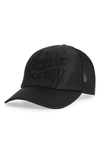 Alexander Mcqueen Men's Warped Logo Trucker Hat In Black