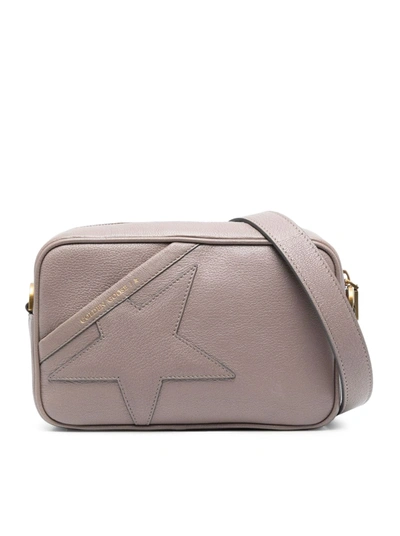 Golden Goose Star Leather Crossbody Bag In Grey