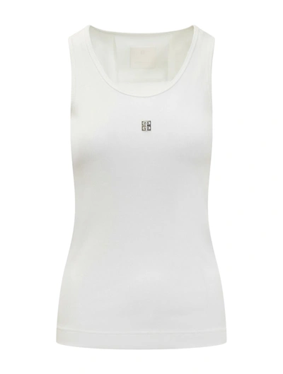 GIVENCHY WHITE TOP WITH LOGO PLATE