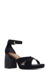 DONALD PLINER BLOCK HEEL SANDAL