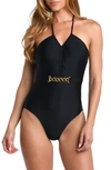 L AGENCE L'AGENCE LEILA HALTER ONE-PIECE SWIMSUIT