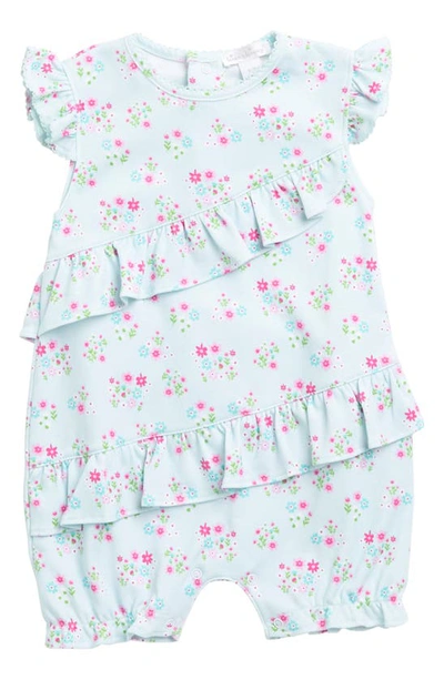 Kissy Kissy Baby Girl's Floral Ruffled Bubble Coveralls In Neutral