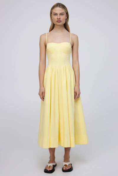 Jonathan Simkhai Kittiya Dress In Sulfur