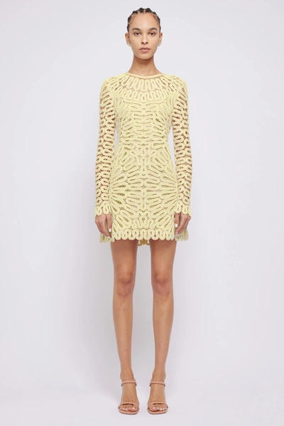 Jonathan Simkhai Mccall Dress In Sulfur